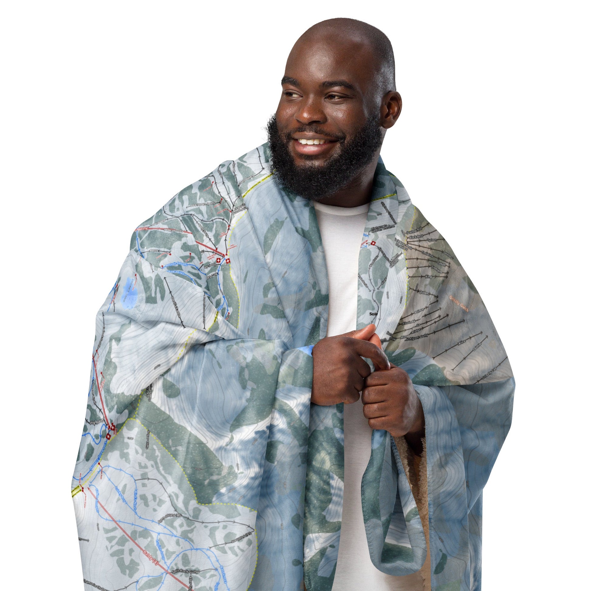 Alta, Utah Ski Resort Map Blanket - Powderaddicts