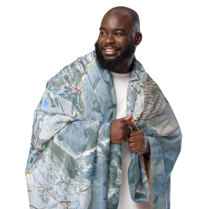 Alta, Utah Ski Resort Map Blanket - Powderaddicts