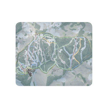 Beaver Mountain, Utah Ski Resort Map blanket - Powderaddicts