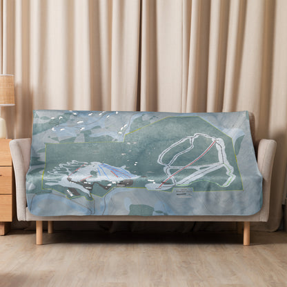 Utah Olympic Park, Utah Ski Resort Map blanket - Powderaddicts