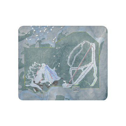 Utah Olympic Park, Utah Ski Resort Map blanket - Powderaddicts