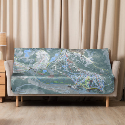 Solitude, Utah Ski Resort Map blanket - Powderaddicts