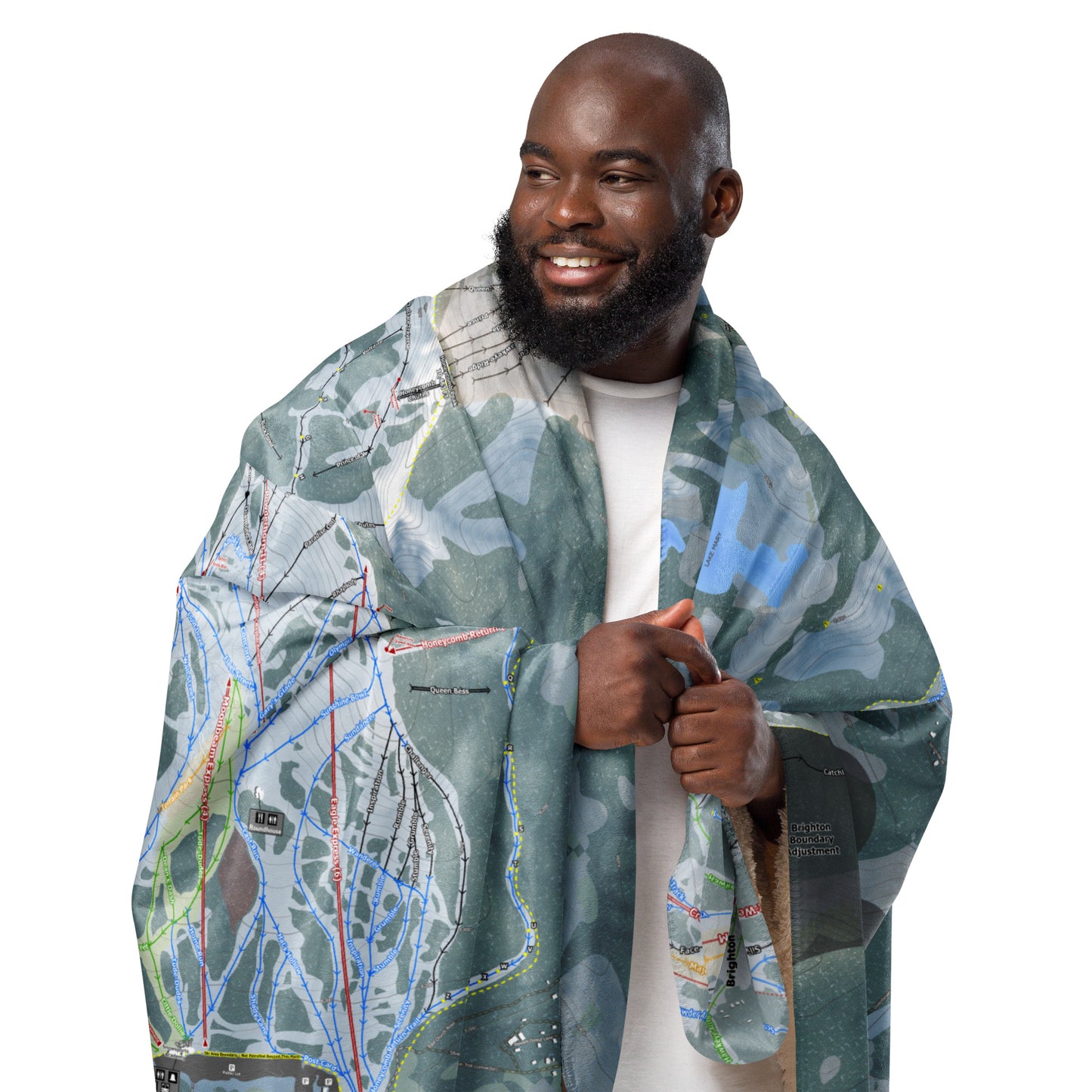 Solitude, Utah Ski Resort Map blanket - Powderaddicts