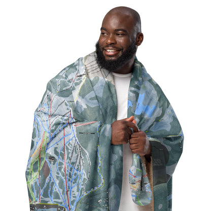 Solitude, Utah Ski Resort Map blanket - Powderaddicts