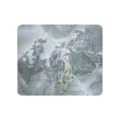 GREAT DIVIDE, MONTANA SKI RESORT MAP BLANKET - Powderaddicts