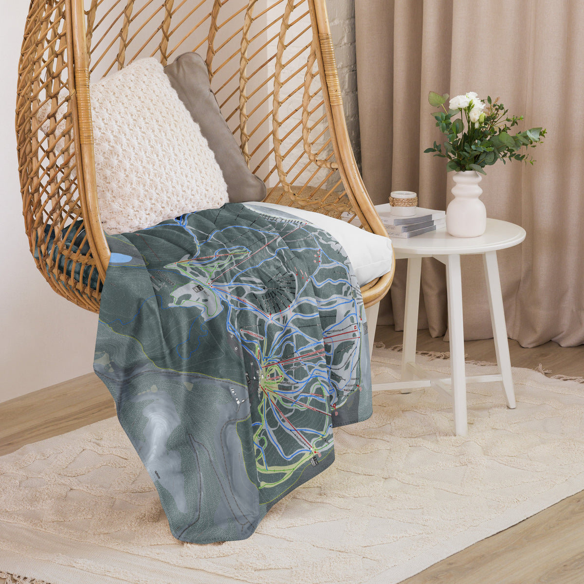 Wolf Creek, Colorado Ski Resort Map blanket