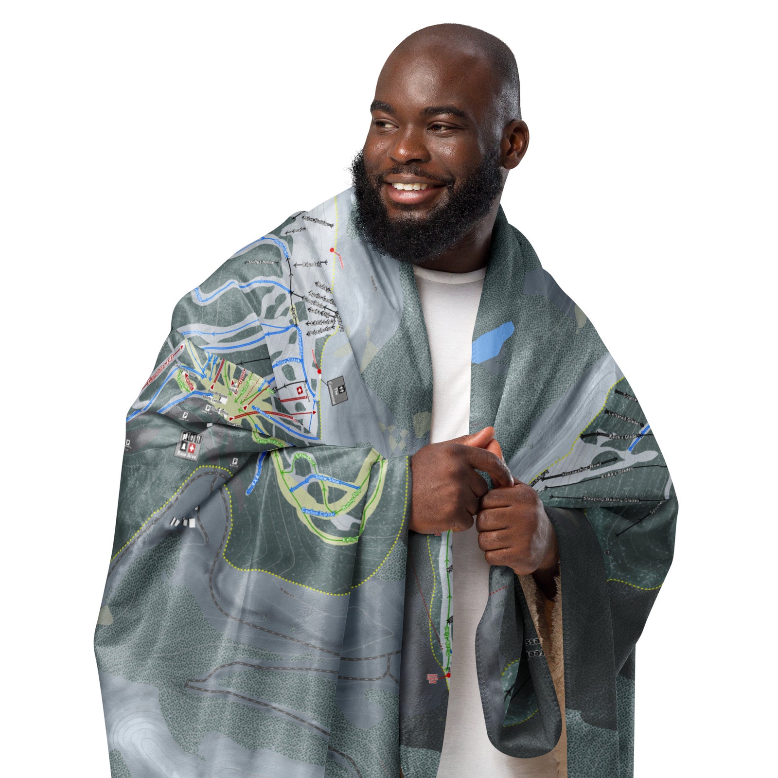 Wolf Creek, Colorado Ski Resort Map blanket