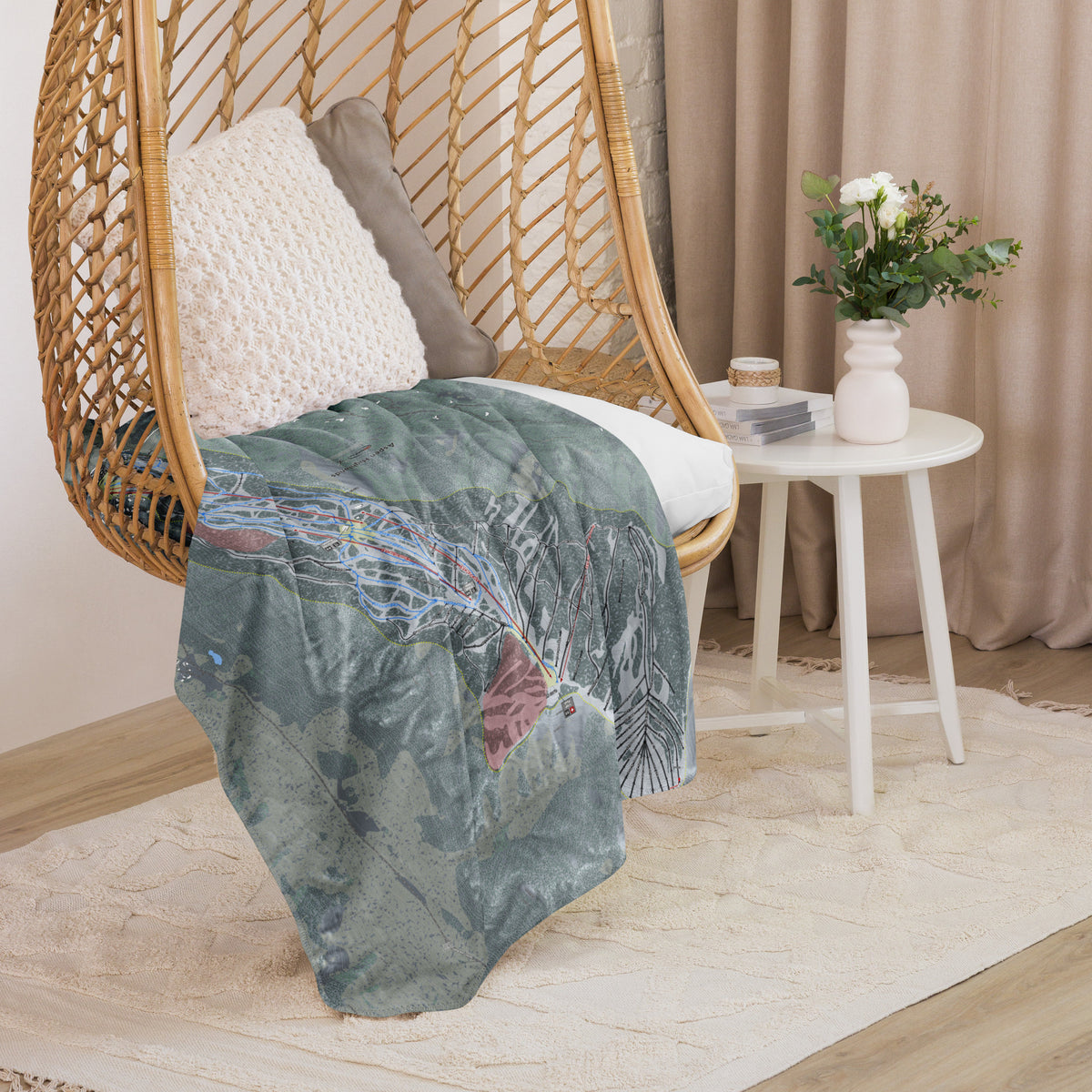 Aspen Highlands, Colorado Ski Resort Map blanket