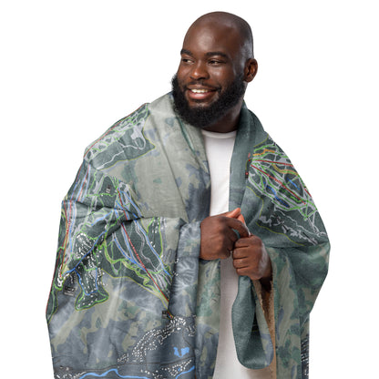 Beaver Creek, Colorado Ski Resort Map blanket - Powderaddicts
