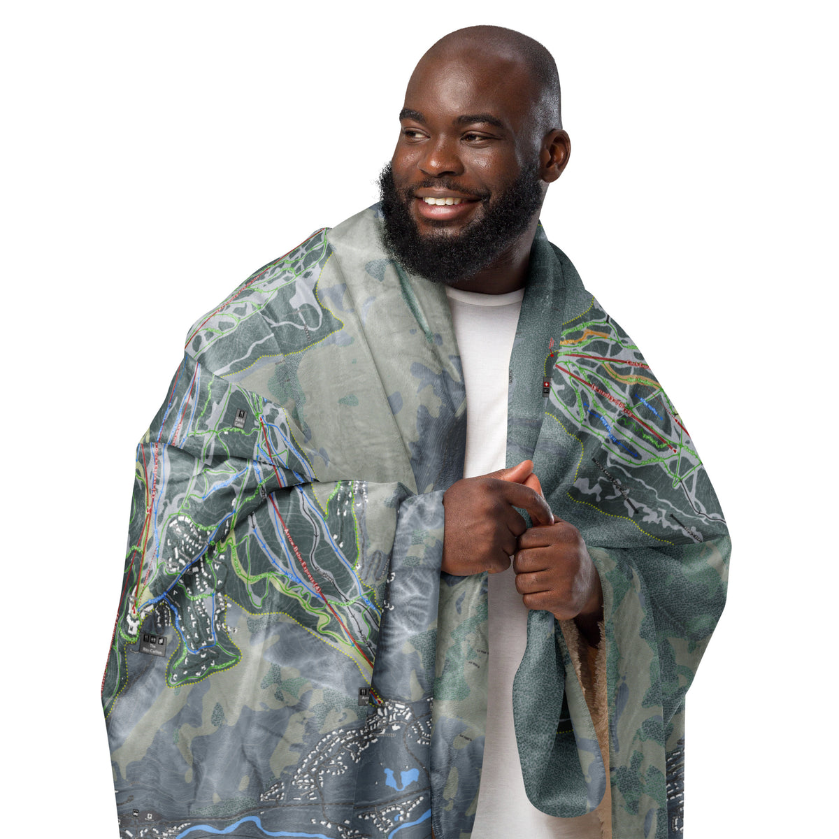 Beaver Creek, Colorado Ski Resort Map blanket - Powderaddicts