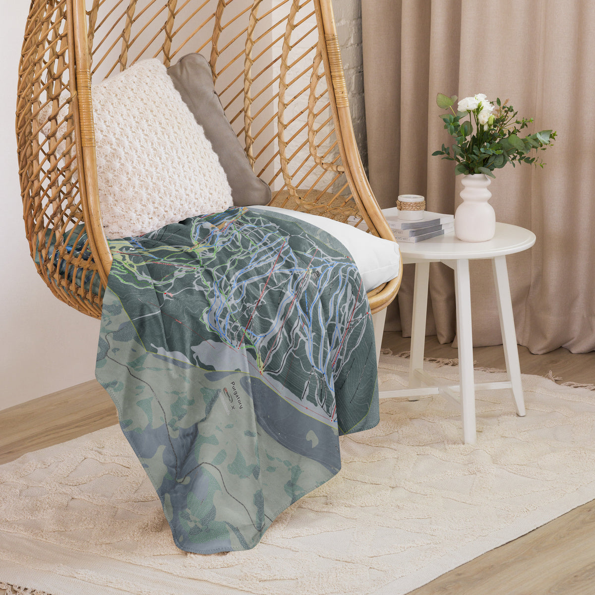 Purgatory, Colorado Ski Resort Map blanket