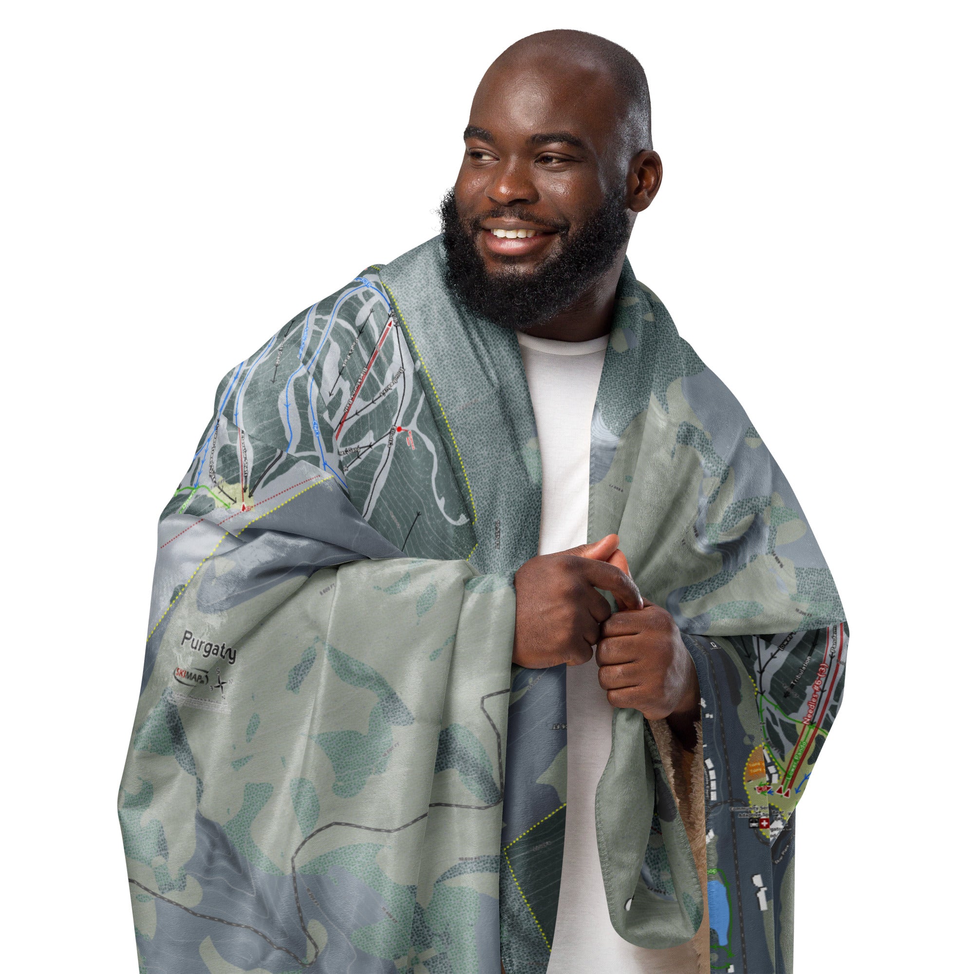 Purgatory, Colorado Ski Resort Map blanket