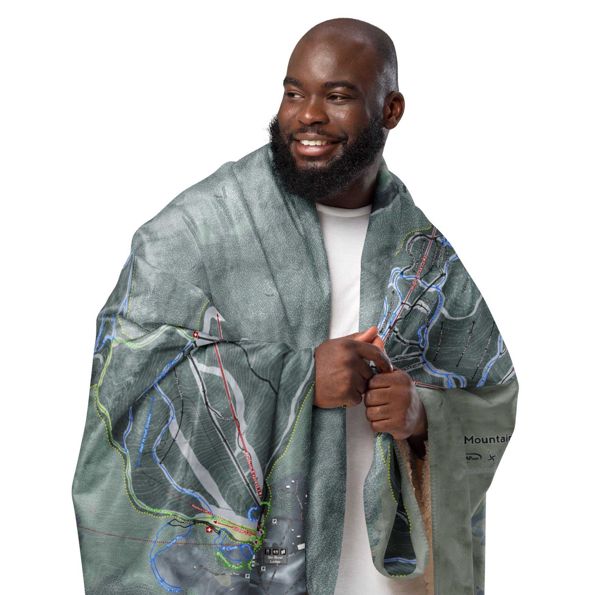GORE MOUNTAIN, NEW YORK SKI RESORT MAP BLANKET - Powderaddicts