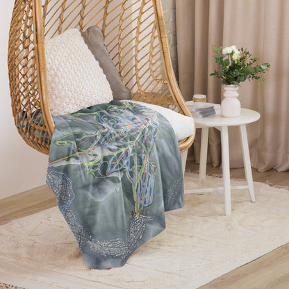 SUN VALLEY, IDAHO SKI RESORT MAP BLANKET - Powderaddicts