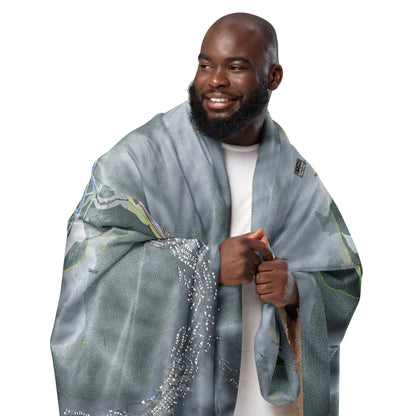 SUN VALLEY, IDAHO SKI RESORT MAP BLANKET - Powderaddicts
