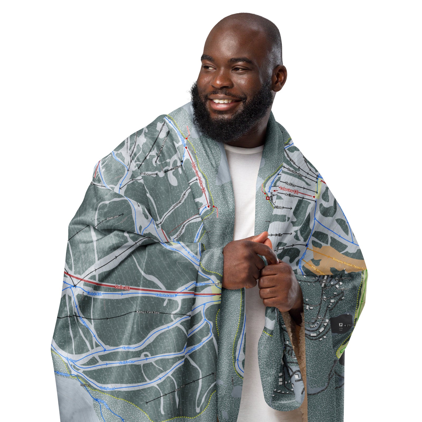 SCHWEITZER, IDAHO SKI RESORT MAP BLANKET - Powderaddicts