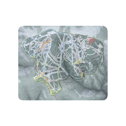 Silver Mountain, Idaho Ski Resort Map Blanket - Powderaddicts