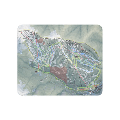 Taos, New Mexico Ski Resort Map Blanket - Powderaddicts