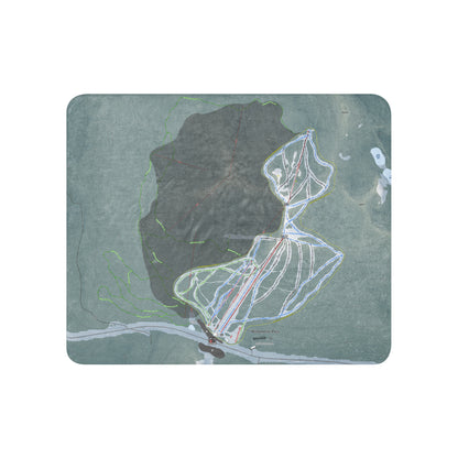 Willamette Pass, Oregon Ski Resort Map Blanket - Powderaddicts