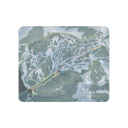 Mission Ridge, Washington Ski Resort Map Blanket - Powderaddicts