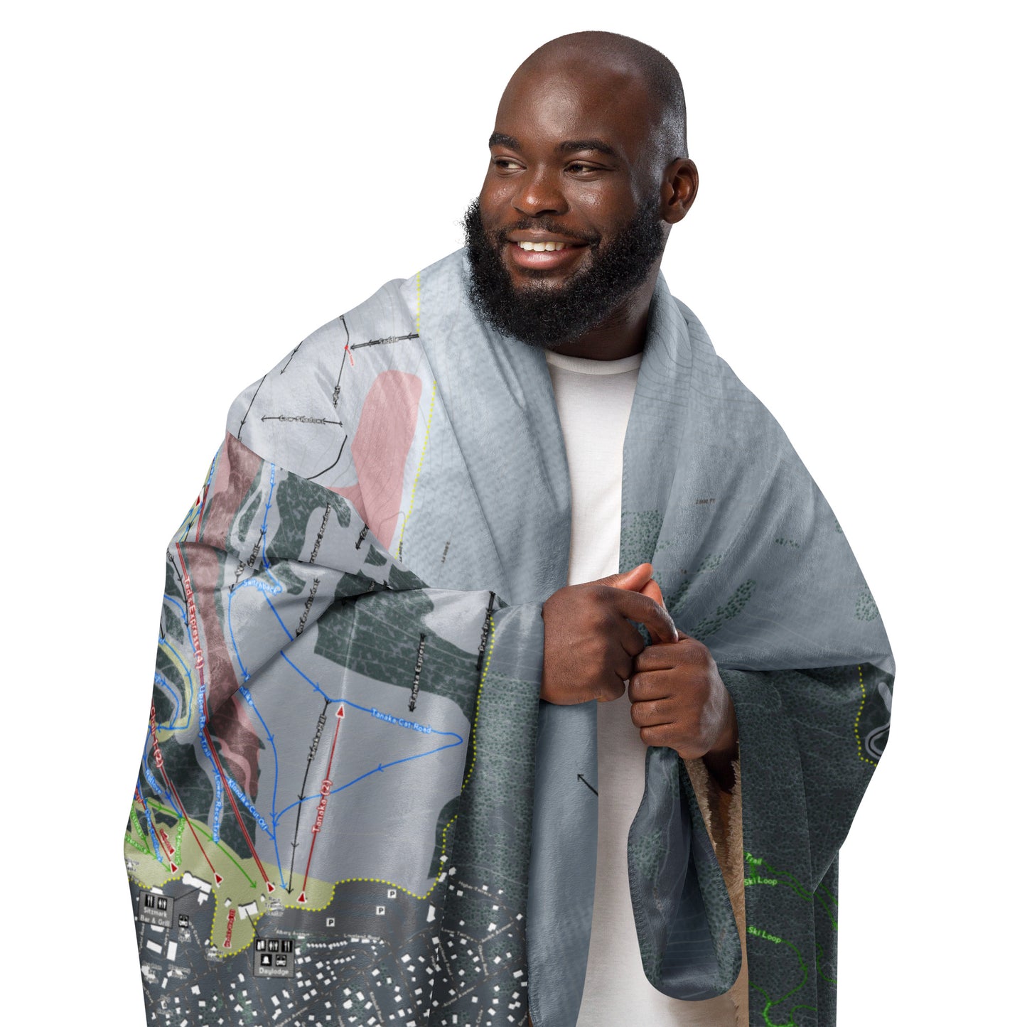 Alyeska, Alaska Ski Resort Map Blanket - Powderaddicts