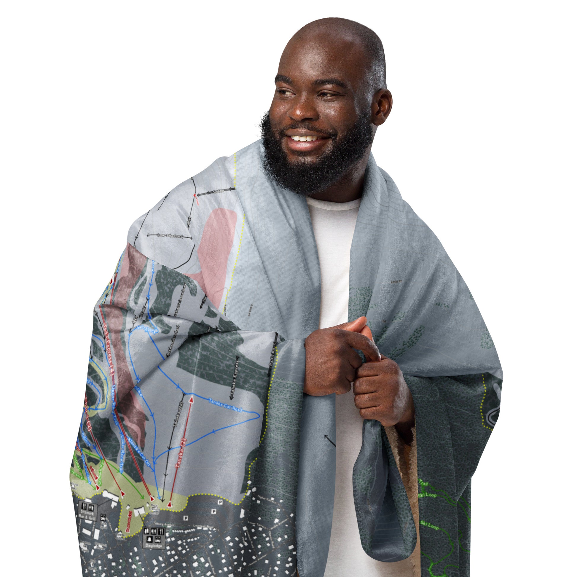 Alyeska, Alaska Ski Resort Map Blanket - Powderaddicts