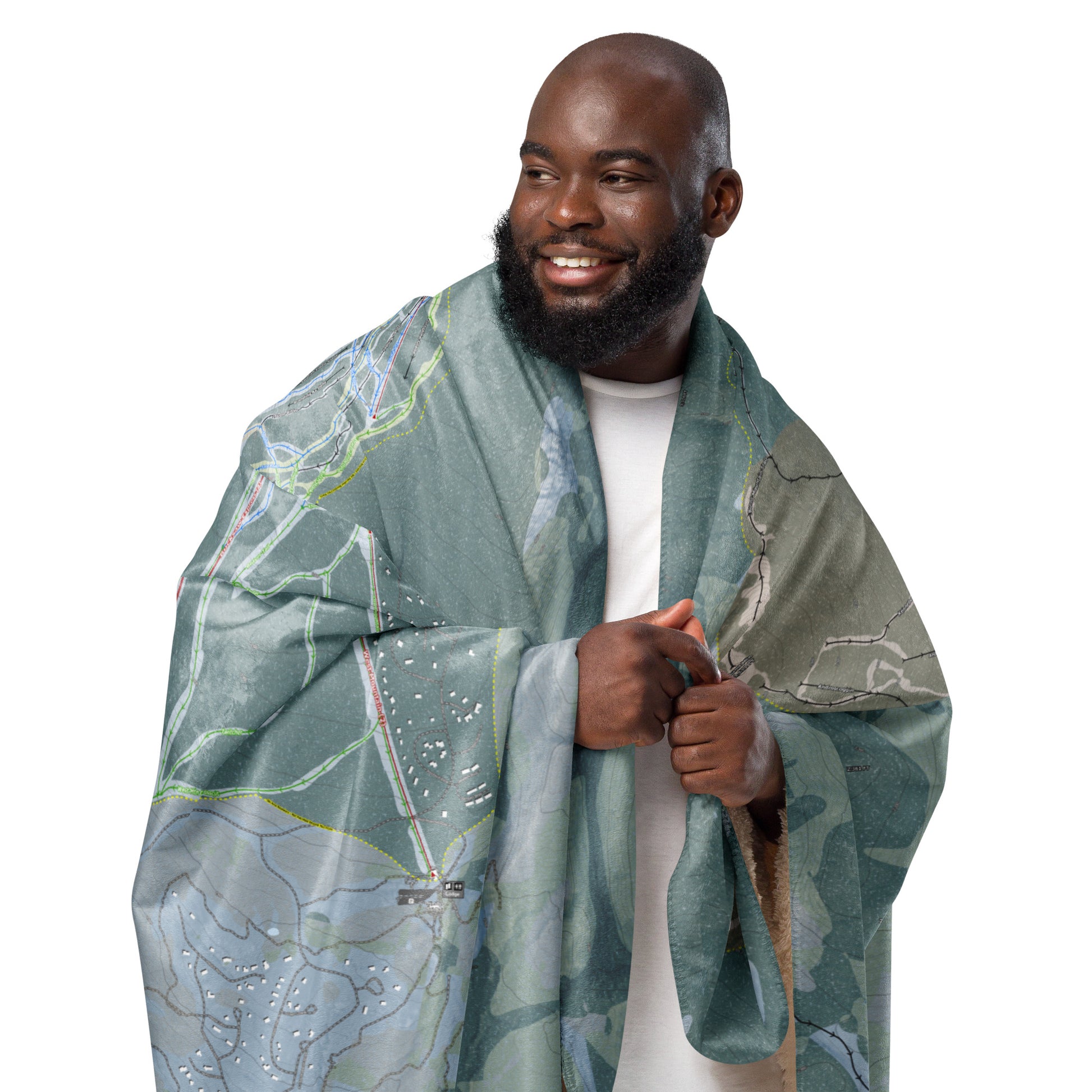 Sugarloaf, Maine Ski Resort Map Blanket - Powderaddicts
