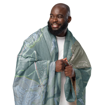 Sugarloaf, Maine Ski Resort Map Blanket - Powderaddicts