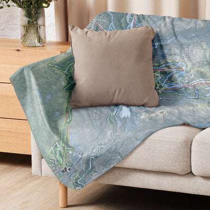 Stowe, Vermont Ski Resort Map Blanket - Powderaddicts