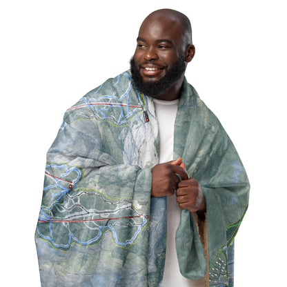 Stowe, Vermont Ski Resort Map Blanket - Powderaddicts
