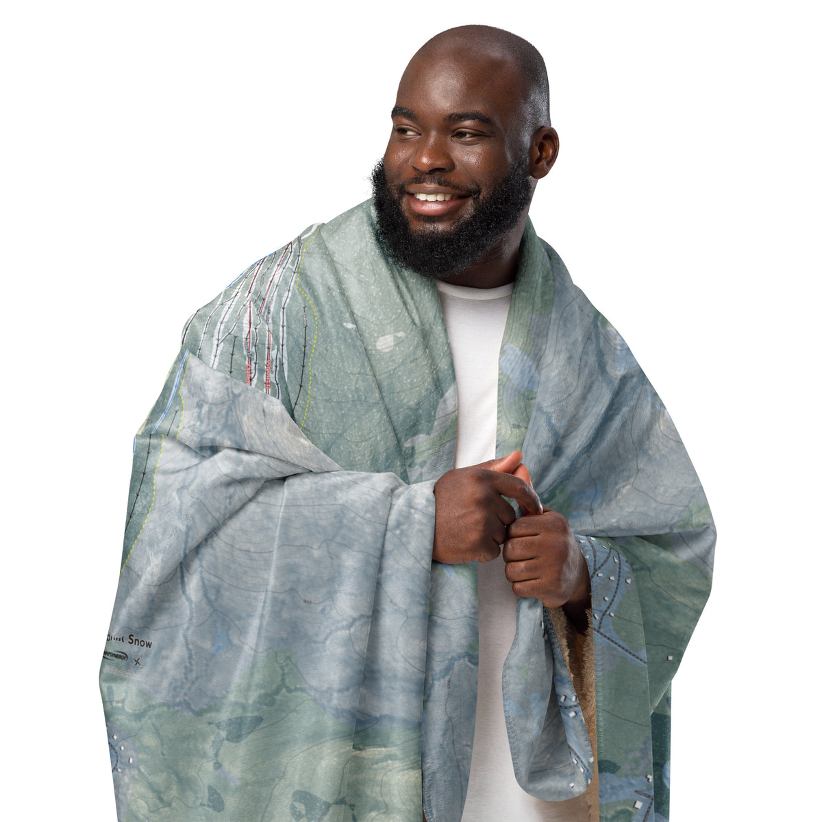 Mount Snow, Vermont Ski Resort Map Blanket - Powderaddicts