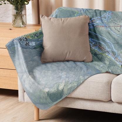 Smuggler's Notch, Vermont Ski Resort Map Blanket - Powderaddicts