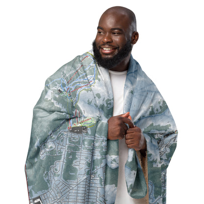 Heavenly, Nevada Ski Resort Map Blanket - Powderaddicts