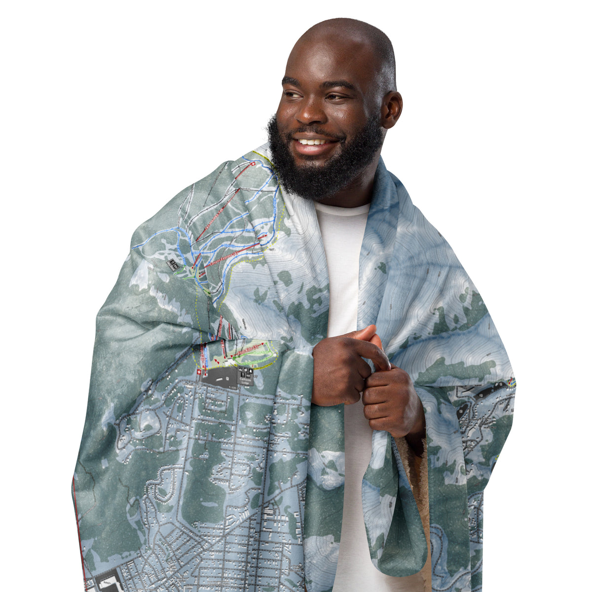 Heavenly, Nevada Ski Resort Map Blanket - Powderaddicts