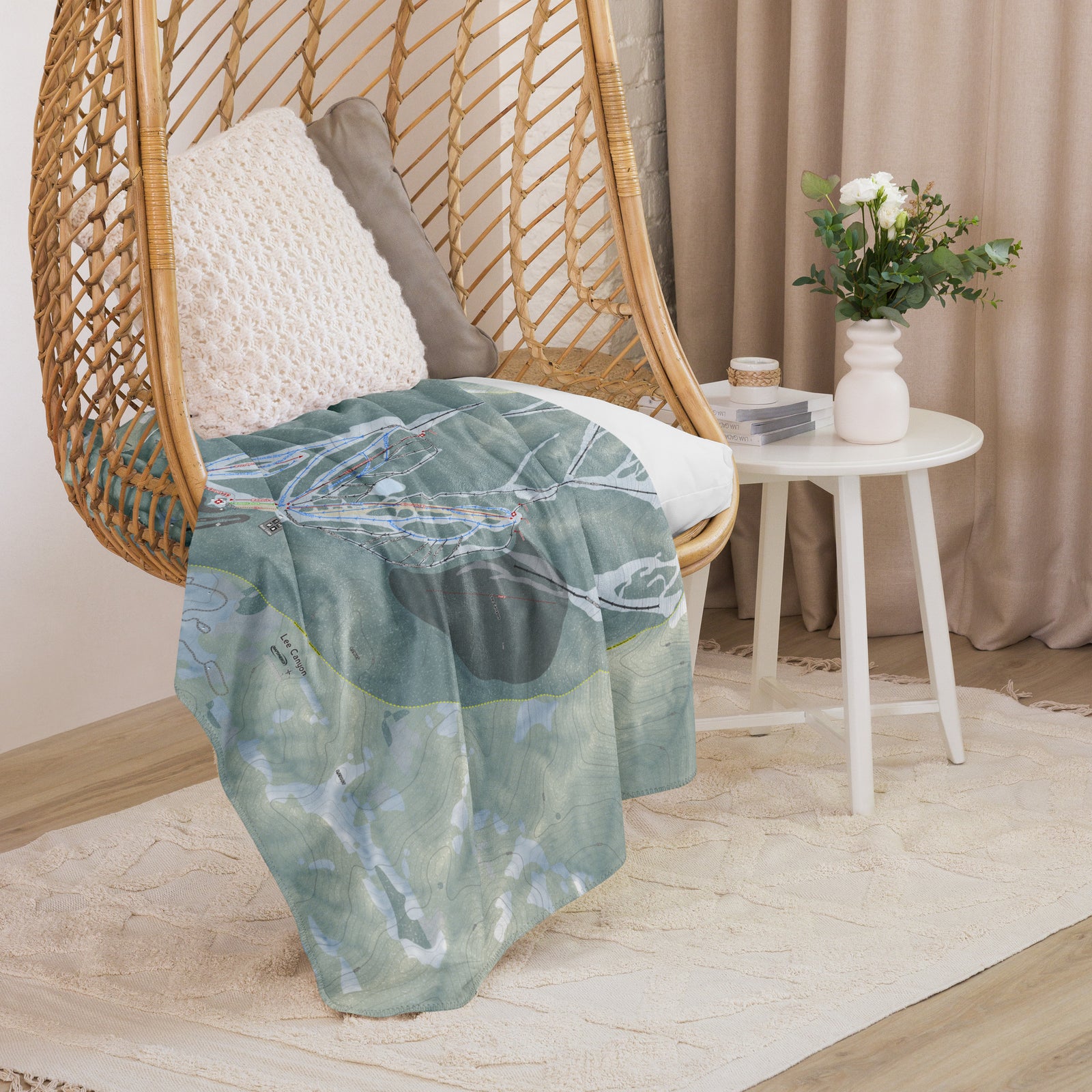 Lee Canyon, Nevada Ski Resort Map Blanket