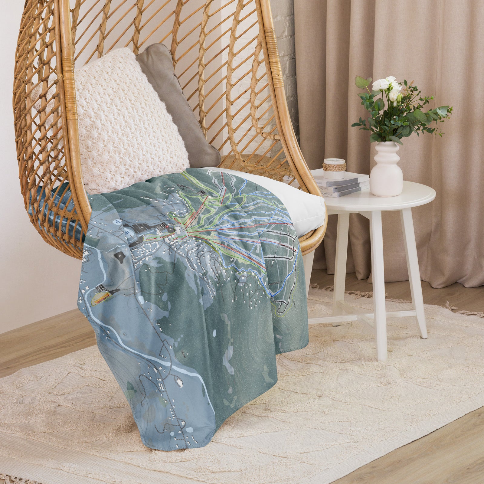 WINDHAM MOUNTAIN, NEW YORK SKI RESORT MAP BLANKET