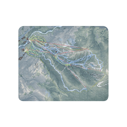 WHITEFACE, NEW YORK SKI RESORT MAP BLANKET - Powderaddicts