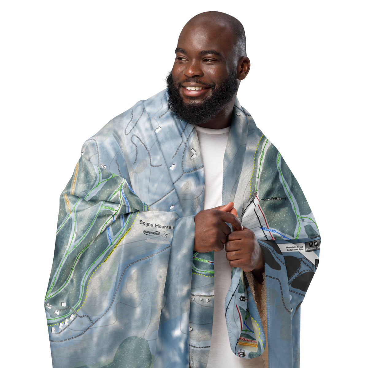 Boyne Mountain, Michigan Ski Resort Map Blanket