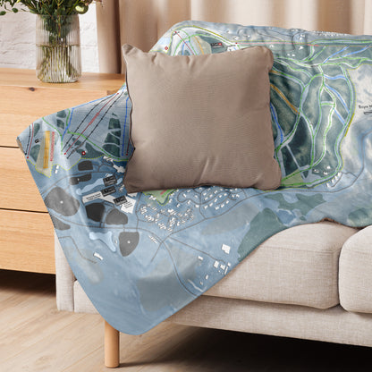 Boyne Mountain, Michigan Ski Resort Map Blanket - Powderaddicts