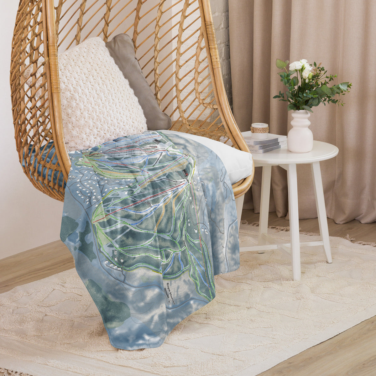 Boyne Mountain, Michigan Ski Resort Map Blanket