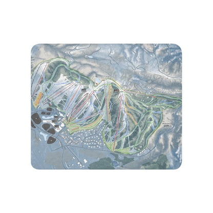 Boyne Mountain, Michigan Ski Resort Map Blanket - Powderaddicts