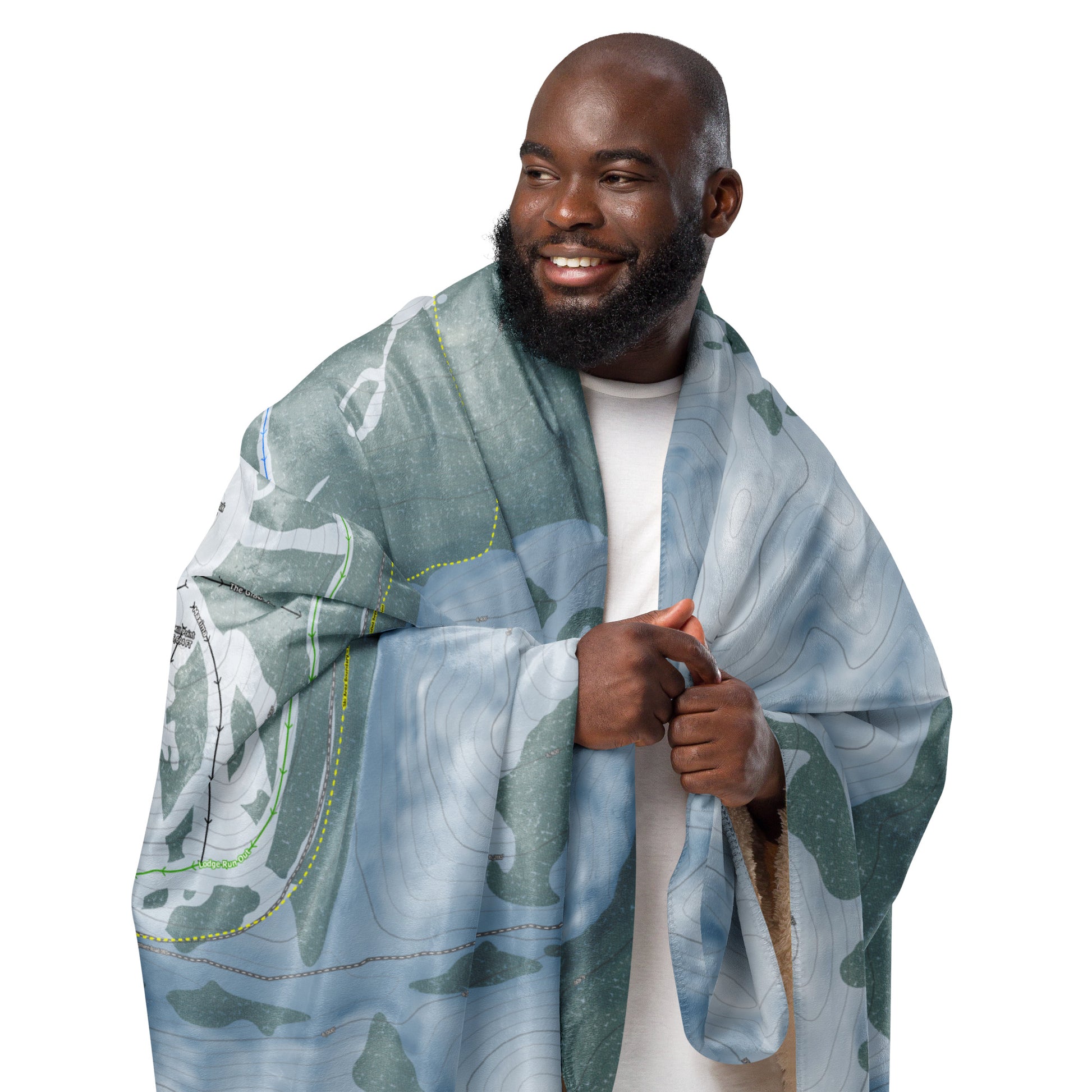 SOLDIER MOUNTAIN, IDAHO SKI RESORT MAP BLANKET - Powderaddicts