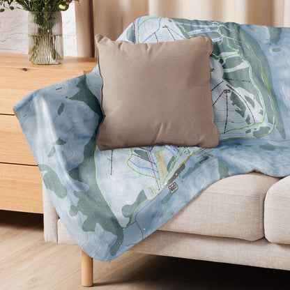 SOLDIER MOUNTAIN, IDAHO SKI RESORT MAP BLANKET - Powderaddicts
