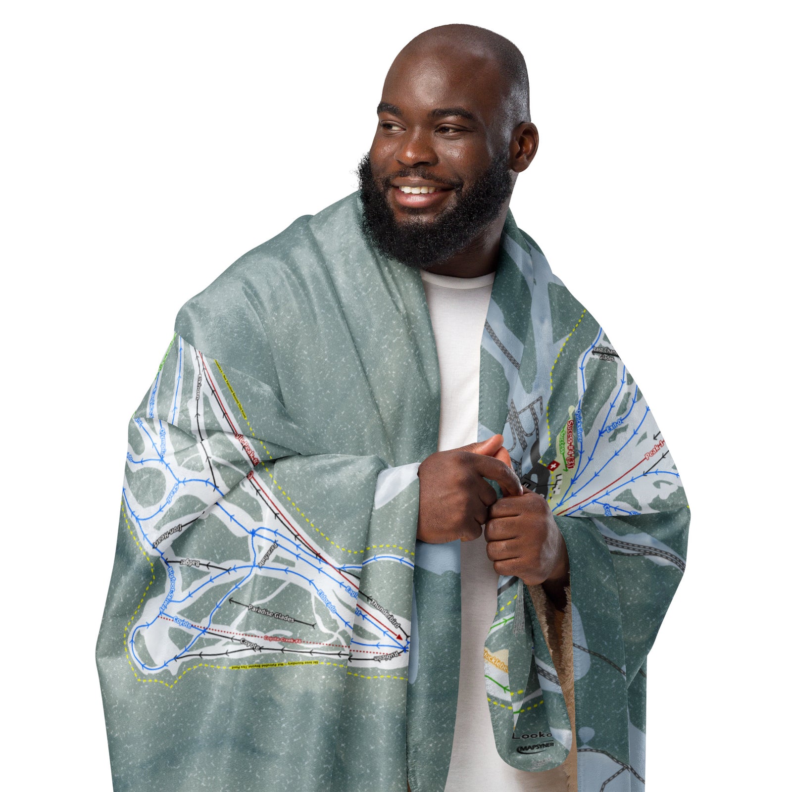 LOOKOUT PASS, IDAHO SKI RESORT MAP BLANKET