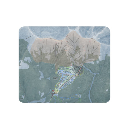 Ski Cooper, Colorado Ski Resort Map Blanket - Powderaddicts