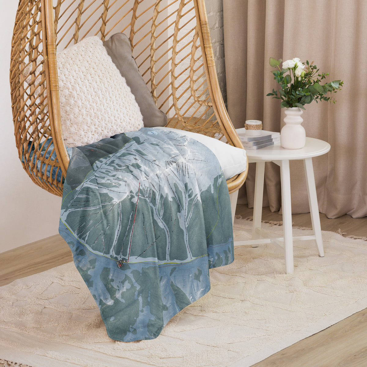 Silverton Mountain, Colorado Ski Resort Map Blanket