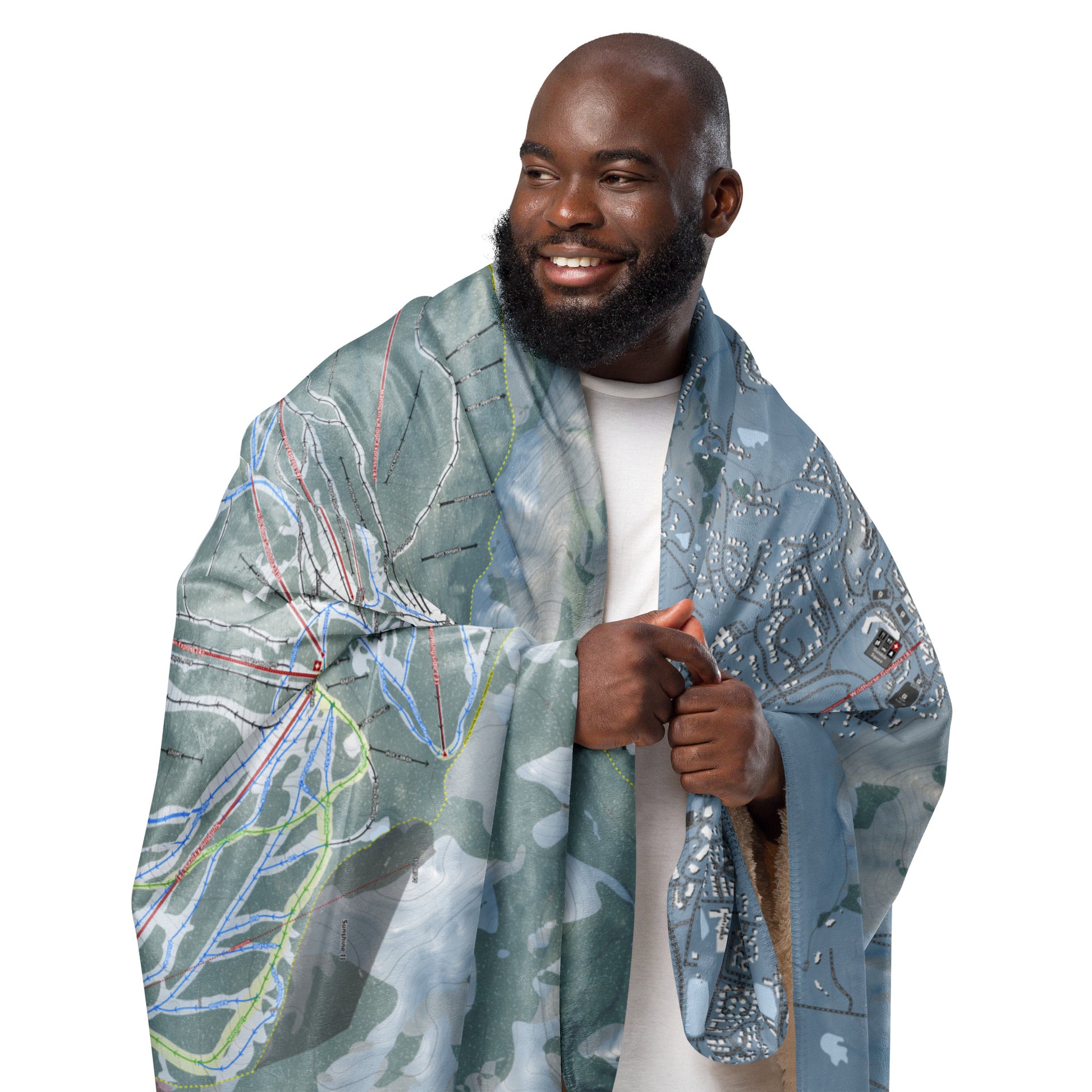 Steamboat, Colorado Ski Resort Map Blanket - Powderaddicts