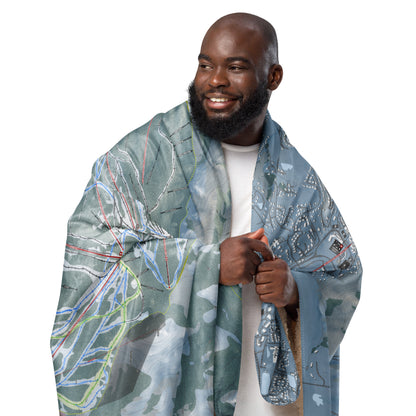 Steamboat, Colorado Ski Resort Map Blanket - Powderaddicts