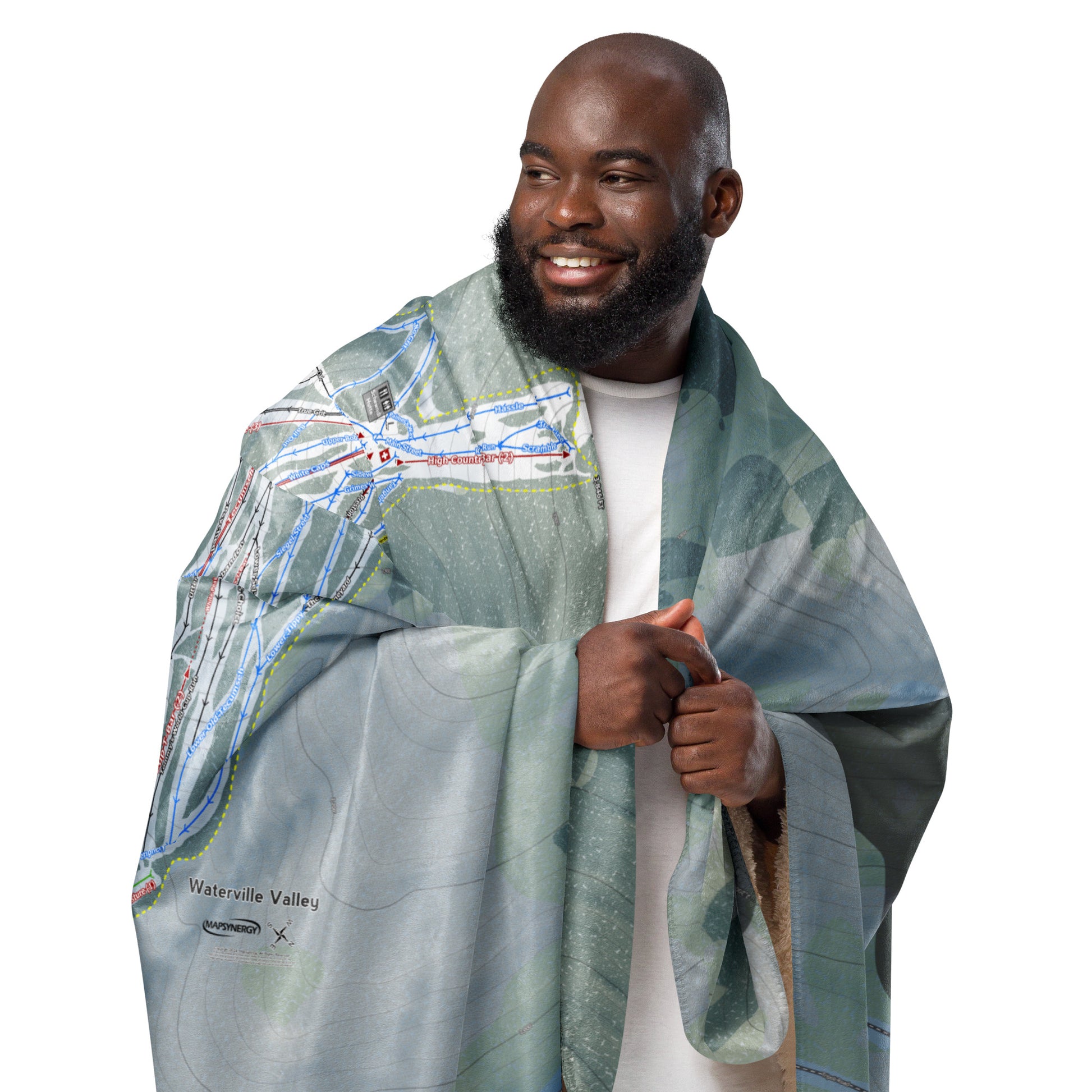 Waterville Valley, New Hampshire Ski Resort Map Blanket - Powderaddicts