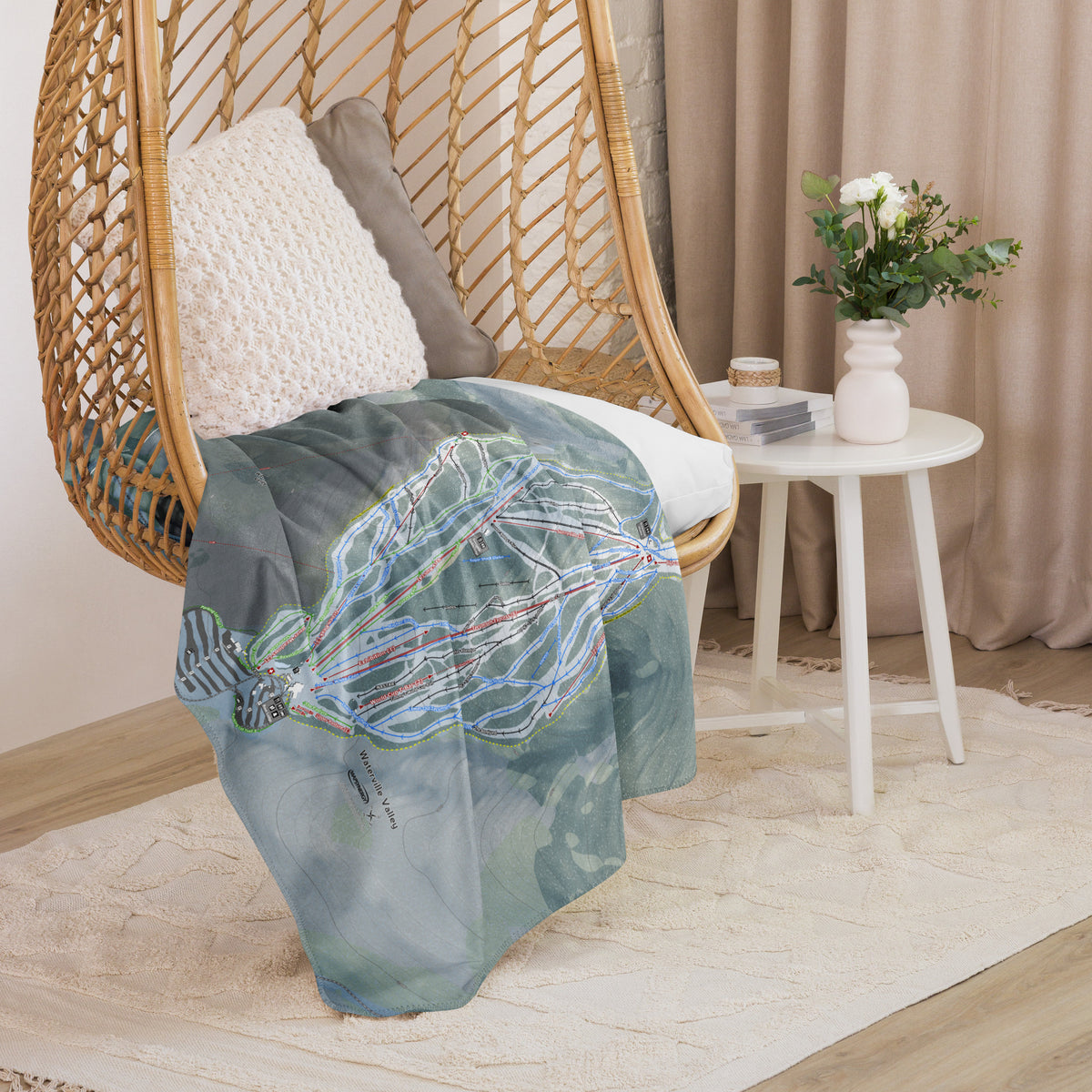 Waterville Valley, New Hampshire Ski Resort Map Blanket